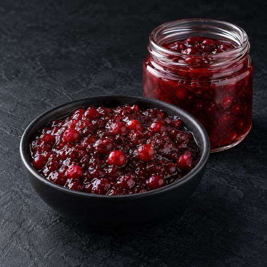 Конфитюр из клюквы с брусникой