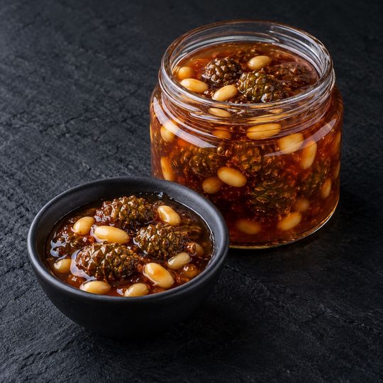 Варенье из сосновой шишки с кедровым орехом