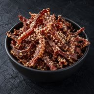 Мясной хворост "Сияние севера" в обсыпке кунжутом